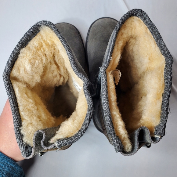 EMU Australia Women's Darlington Winter Boot Size 5 Slate Suede Sheepskin Comfy - Picture 8 of 12